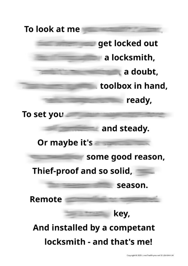 locksmiths marketing aid